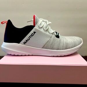 Náutica Belisa Athletic Shoes Sneakers Size 8.5 Gray Black Red